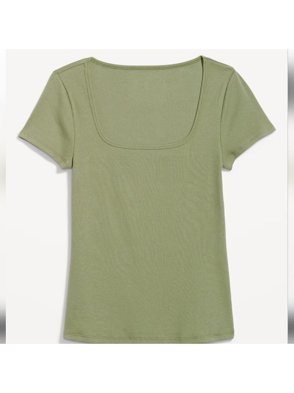 XL • Old Navy • Fitted Square-Neck T-Shirt